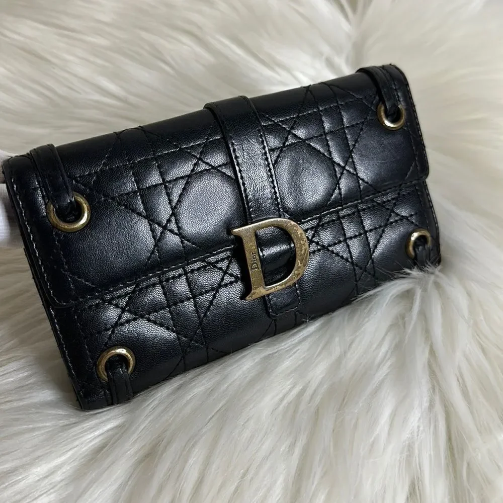 💯Authentic Christian Dior Long Wallet 🍀
